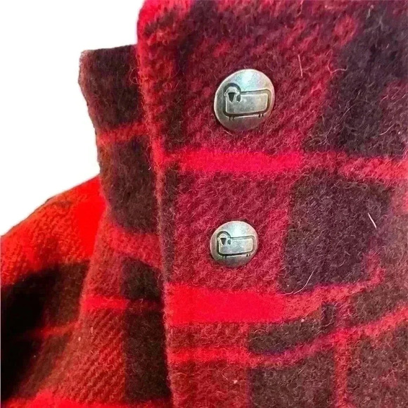 WOOLRICH 🐑 Vintage Plaid Bomber Jacket ❤️🖤❤️🖤 - Picture 10 of 15